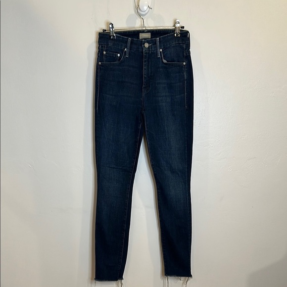 MOTHER HIGH WAISTED LOOKER  ANKLE FRAY JEANS size 24 - Picture 5 of 12